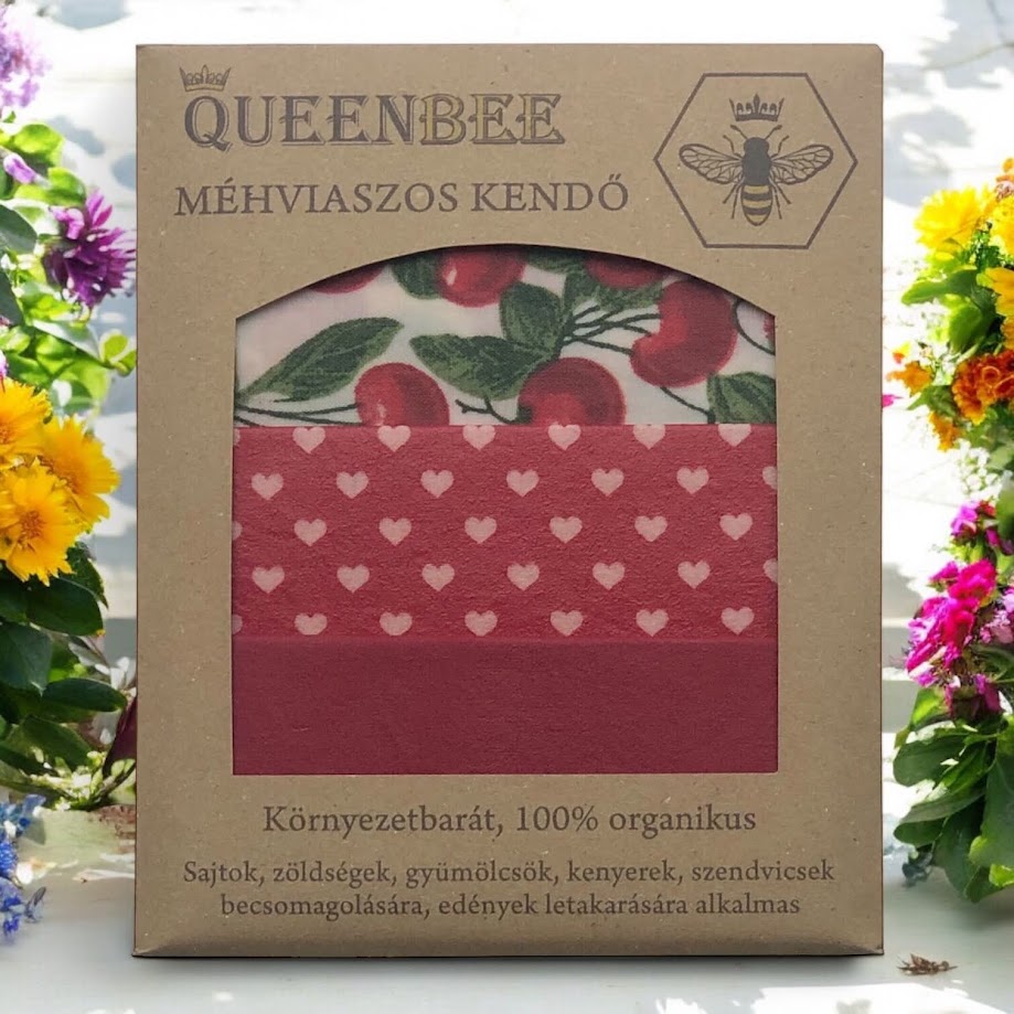 Cseresznyés miéhviaszos kendőcsomag